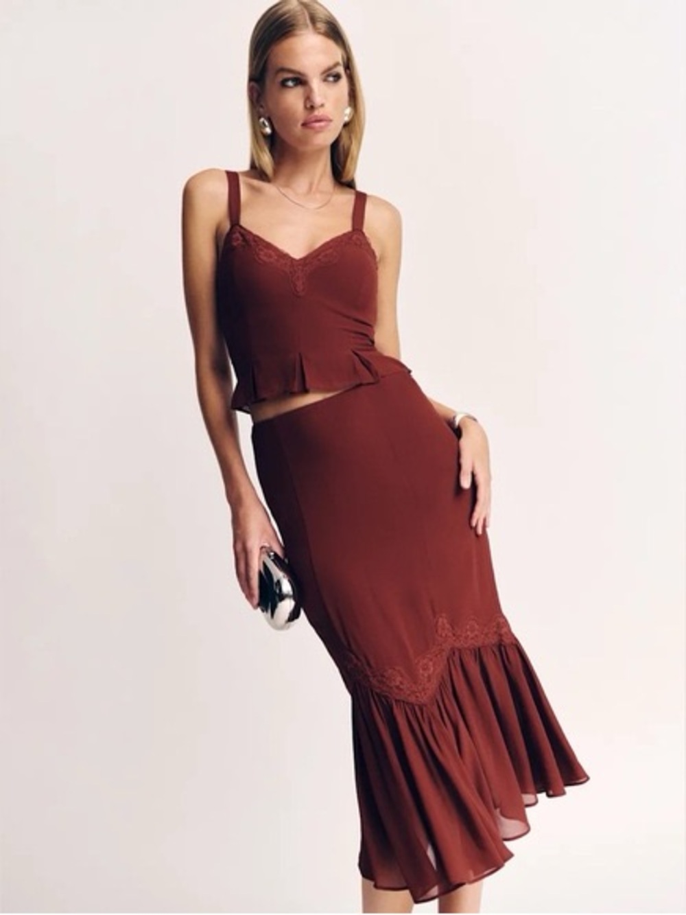 Reformation Sarita Chianti Top